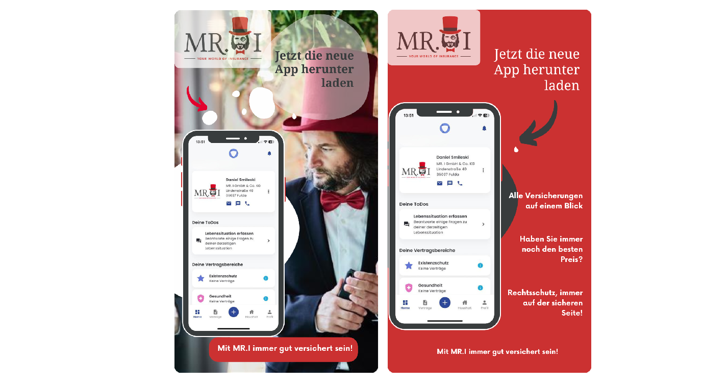 Jetzt die App für Ihren Versicherungsmakler in Fulda herunterladen. Alle Versicherungen auf deinem Blick